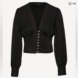 Realisation Par Black Buttoned Blouse